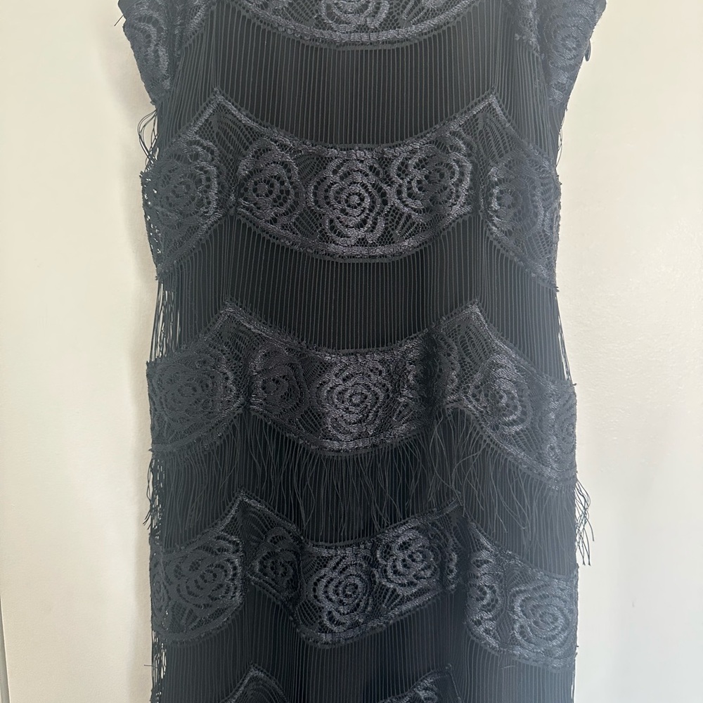 Zac Posen Black Lace Maxi Dress - Picture 5 of 6
